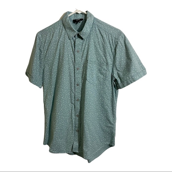 Paige Landon Mens print short sleeve shirt. Size Small Button down Rayon small - Picture 1 of 11